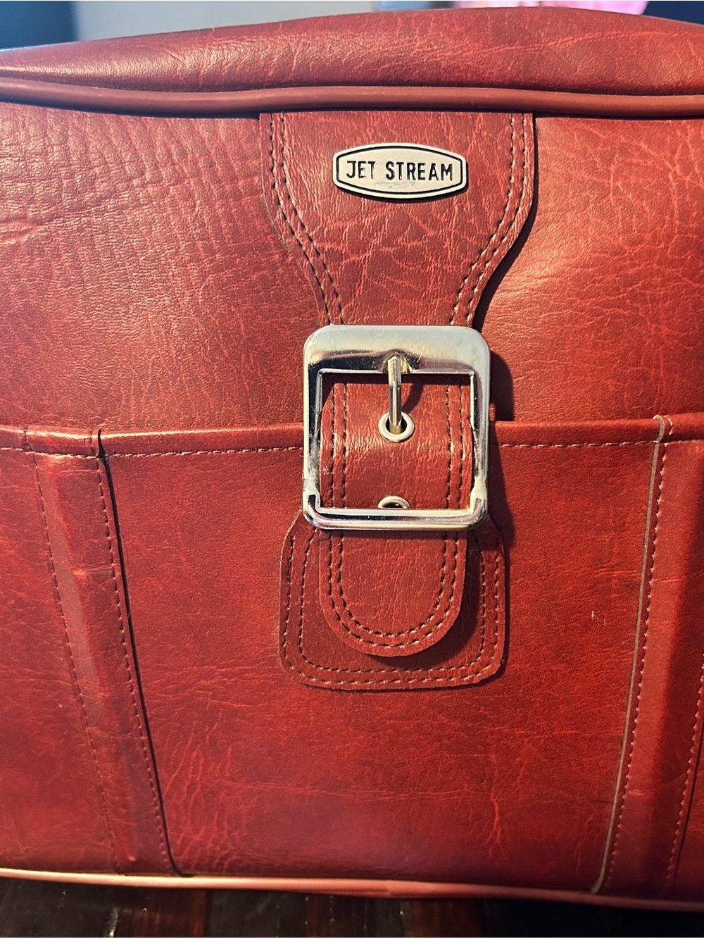 Vintage Burgundy Jetway travel  Messenger Bag
